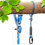 BeneLabel Swing Rope, 1.5M Hammock Straps Adjustable Extendable Polyester String for Outdoor Tree Hanging Chair Playground Set Accessories, up to 1000lbs, 10mm Diameter, Blue