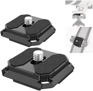 NEEWER 2 Pack Quick Release Plate 38mm Square Arca Type QR Camera Mount Plate Compatible with Peak Design Capture V3 Camera Clip, Tripod Head to Shoulder Strap Quick Switch with 4 Safety Pins, QRP-5