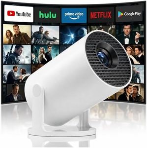 4k Mini Projector, 270 Degree Rotation,Smart Projector with WiFi and Bluetooth, Native 720P, Compatible with HDMI/USB/TV Sticks/Smartphones/laptops