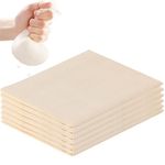 pangdapengpeng 6 Pcs Reusable Cheesecloth, 50x50cm Muslin Cloths for Cooking, Unbleached Ultra Fine Cheese Cloth for Tofu, Cheese, Juice (50x50cm)