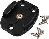 QR Mount with Pilot Holes – All Metal, Versatile Quick Release Plate with 1/4”-20 Tripod Screw Compatible with Hero3/3+/4/5/6/7/8/9/10/11/12