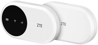 ZTE U10, Wi-Fi 6/4G LTE Mobile Wi-Fi, unlocked low cost portable hotspot, connects to 32 Devices, 2000mAh Battery, built in antenna for enhanced speeds, FREE SMARTY SIM Card- Pebble White