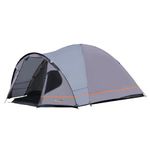 Portal 3-4 Man Tent with Porch, Camping Tent for 3 to 4 Persons with Sewn-in Groundsheet, 4000mm Waterproof Family Tent with Bedroom, Lightweight Dome Tent for Outdoor Garden Backpacking Hiking