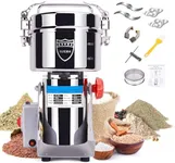 Greatrue 1000g Electric Grain Mill Grinder, 304 Stainless Steel Flour Mill, 3000W High Speed Spice Grinder, Electric Grain Mill for Dry Wheat, Oats, Corn, Pepper and Coffee Beans