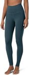 Colorfulkoala Women's Dreamlux Workout Leggings with Pockets High Waisted 28" Inseam Full Length Yoga Pants (XXS, Dark Jasper)