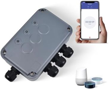 NineLeaf 3 Gang Outdoor Switch Box,Upgraded Smart Garden & Pond Safe Weatherproof Electrical Switch Box IP66, Work with Tuya/Smart Life,110V-240V,Up to 1700W, for Pond Garden Pump Heater Lights