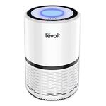 LEVOIT Air Purifiers for Bedroom Home, Purificateur d'air for Allergies Smoke Odor Dust Pollen, Air Filter Cleaner with 3 Speed Fan and Night Light, LV-H132 White