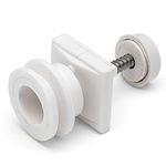 8 x Shower Door Rollers Joint Ball Grooved Sovereign Wheels/Runners 19mm L1