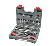 Crescent 84 Pc.1/4" & 3/8" Drive 6 & 12 Point Standard & Deep SAE/Metric Mechanics Tool Set - CTK84CMPN