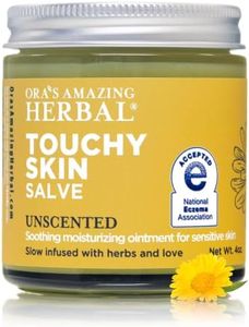 Ora's Amazing Herbal Touchy Skin Salve, Eczema Treatment for Kids and Adults, Eczema Cream, Calendula Cream, Itch Cream, Dermatitis, Dry Hands, Hand Mask Balm, Calendula Ointment with Coconut Oil