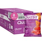 Quest Nutrition Spicy Sweet Chili Tortilla Style Protein Chips, High Protein, Baked, Not Fried, Gluten Free, 1g Sugar, 5g Carbs, 8ct