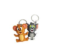 Skyuni Collection 3D Rubber cartoon charcter cat mouse animal cartoon movie character keychain rubber keychain (Multi color) for boys, girls & kids