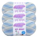 Lion Brand Ice Cream Big Scoop Yarn-Blueberry