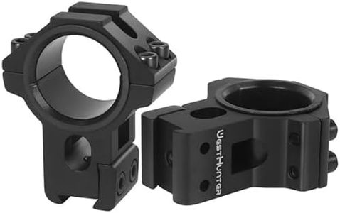 WestHunter Anillas para Mira Telescópica Optics, para Instalar Miras de 30mm & 25.4mm en Rieles de Cola de Milano de 11 mm, Exclusivamente para Actividades Deportivas | Black
