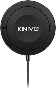 Kinivo BTC450 Bluetooth Car Kit (Hands-Free, AUX Bluetooth Adapter for Cars with Ground Loop Noise Isolator, 3.5mm Aux Input, Apt-X)