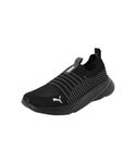 Puma Mens Kardio Slipon Black-Dark Coal-White Sneaker - 9 UK (39713103)