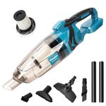 Rueqior Cordless Vacuum Compatible with Makita 18V Battery, 5 in 1 Handheld Electric Vacuum Cleaner with 140W Powerful Motor, Mini Vacuum for Boat, Workshop, Car, Pet Hair, Furniture(Tool Only)