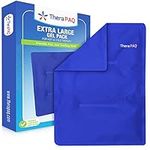 Large Gel Ice Pack by TheraPAQ - Reusable Hot & Cold Therapy Device for Your Hips, Shoulders, Back, Arms, Legs, Knees - Refreezable & Microwavable Gel Pad for Pain Relief & Faster Injury Recovery