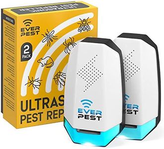 Ultrasonic Pest Conttol Plug in 2 Pack- Electronic Insect Defender - Roach Bed Bug Mouse Mosquito - Indoor Reject - for Cockroach Ants Mice Fly Rat Bedbug Repellent