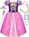 Avady Rapunzel Dress for Girls Prin