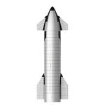 SpaceX Starship Rocket Metallic Model NASA Gifts - Dragon Spacecraft Heavy Falcon Rocket Toy - Desktop Ornament, Aerospace Collectible Ideal Gift for Adult Kids Space Lover…