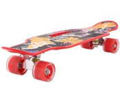 STRAUSS Polypropylene Cruiser Skateboard Penny Casterboard Hoverboard Anti-Skid Board With High Precision Bearings Wheels Light Ideal For All Above 8 Years (31 X Inch (Scribble Red)