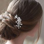 Jakawin Bride Wedding Hair Comb Crystal Bridal Hair Accessories Hair Piece for Women and Girls HC042