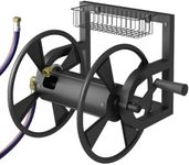 Artigarden Wall Mount Garden Hose Reel, Windingreel, Black