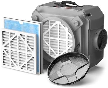Abestorm Air Scrubber with 3-Stage Filtration, 16 Inch Air Inlet, Commercial Stackable Negative Air Machine with MERV-10 Filter, HEPA/Activated Carbon Filter for Damage Restoration, 550 CFM