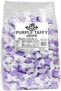 Fairtime Purple Grape Taffy, 3 Pound Bag (Pack of 1) - Individually Wrapped Saltwater Taffy Candy Bulk Pack - Soft and Chewy Candy for Buffet, Party, Wedding Favors, Candy Bowl or Goodie Bags