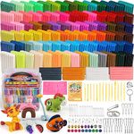 Ixiaoyoo Polymer Clay 88 Colors, Modeling Clay for Kids DIY Starter Kits, Oven Bake Model Clay, Non-Toxic, Non-Sticky, Ideal Clay Kits for Children and Artists