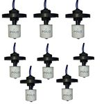 Polo Star Magnetic Float Sensor Switch for Water Level Controller | Top Mount | Vertical Mount | 2 Meter Wire with Weight | with Reversable NO – NC ( Pack of 8 )