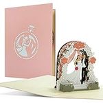 Wedding Card - 3D Pop-Up - Elegant - Wedding Gift Idea for Bride and Groom - L21