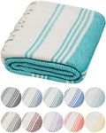 DEMMEX Certified 100% Organic Turkish Cotton Beach and Bath Towel - Hammam Peshtemal Towel, Blanket - Oversized, Quick Dry, Sand Free, Compact -Diamond Weave, Prewashed, Made in Turkey, 180x90, Nile