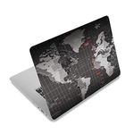 ArtSo Laptop Skin Sticker Decal,16.5” 17” 17.3 inch Laptop Universal Netbook PC Notebook Vinyl Reusable Skin Sticker Cover Art Case Protector Personalized, Free 2 Wrist Pad,World Map