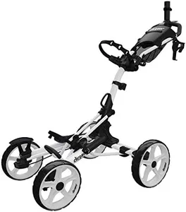 Clicgear Model 8+ | 4-Wheel Golf Push Cart (White)