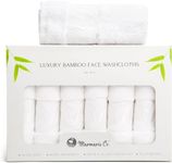 Marmaris Co. Set of 6 Luxury Wash Cloths for Your Face Viscose Bamboo & Turkish Cotton