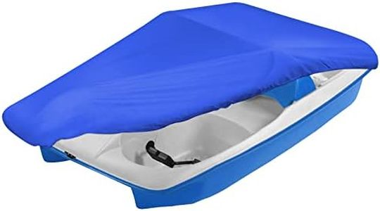 iCOVER Pedal Boat Cover, Fits 3 or 5 Person Paddle Boat Water Proof Heavy Duty Boat Cover, Blue