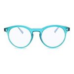 Blue Round Blue Light Glasses Women & Men to Look Trendy with Clear Vision - Sturdy & Durable Readers Glasses Women & Men - Comfortable for All Face Shape Reading Glasses Men - Reading Glasses 1.0