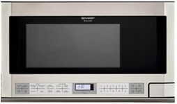 Sharp R-1214 1-1/2-Cubic Feet 1100-Watt Over-the-Counter Microwave, Stainless