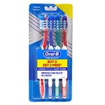 Oral B Pro-Health Gum Care Toothbrush, Medium, Manual, Adult (Buy Two Get Two Free) Multicolor