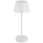 REV Touch 200 Stylish Table Lamp, Bedside Lamp, Table Lamp, Wireless Table Lamp, 4000 mAh, 200 lm, 2 W, Warm White, IP44, White