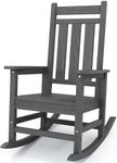 KINGYES HDPE Outdoor Rocking Chair,