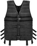 GZ XINXING Tactical Vest for Men, Airsoft Vest, Black Outdoors Molle Vest, Black, S - 2XL