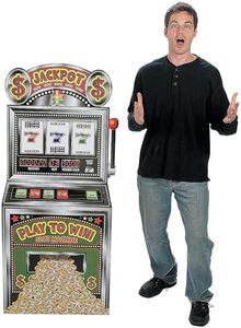 Slot Machine Cardboard Stand up (5 feet Tall) Casino Party Decor