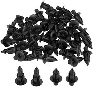 Mtsooning Retainer Clips, 50PCS Bike Panel Fastener Clamp, 6mm/0.24" Expansion Screws Replacement Kit, Plastic Rivet Parts