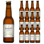 Maison Sassy Small Batch 5% Abv - 12 x 330ml - Hand-Crafted Traditional Normandy Fruit Cider, Premium-Quality, Low Calorie, Gluten Free, 100% Natural & No Added Sugar