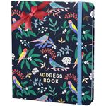 Boxclever Press Large Address Book with 432 Spaces. Address Books with Alphabet Index Hardback, Birthday & Christmas Card Sections, Address Labels & Pocket. Address and Birthday Book - 21.5 x 18.5cm