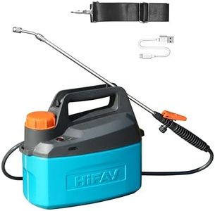 HIFAY ES4 Electric Sprayer, Garden Sprayer 1 Gallon,Weed Sprayer in Lawn & Garden,Rechargeable Battery Powered Sprayer with Telescopic Wand,Plant Mister,Pump Sprayer,Indoor Watering Can for Plants