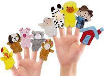 RIY 10Pcs Story Time Finger Puppets